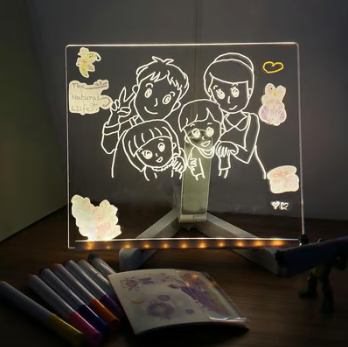 🎁 Kreatywna zapisywalna tablica LED z akrylu 🎨