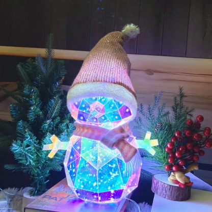 ⛄Świąteczny kolorowy bałwan