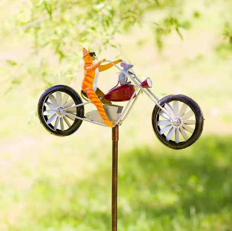 🐸Żaba rower ogród młyn wiatrowy