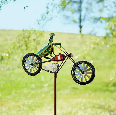 🐸Żaba rower ogród młyn wiatrowy