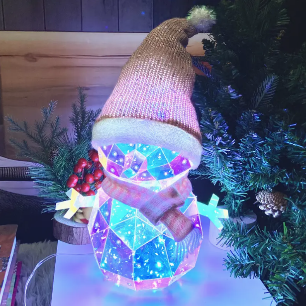 ⛄Świąteczny kolorowy bałwan