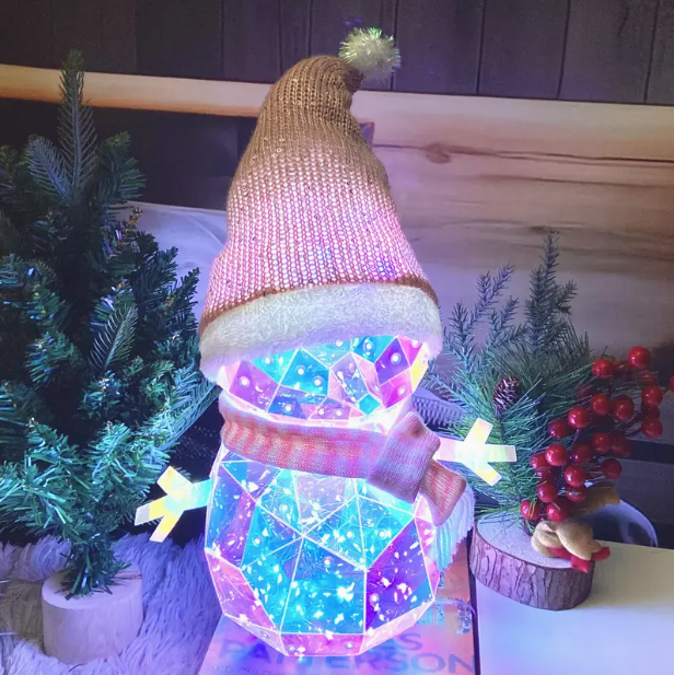 ⛄Świąteczny kolorowy bałwan