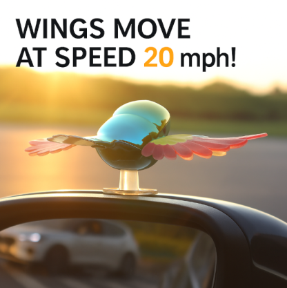 🐦 Dekoracja samochodowa z ptakiem towarzyszącym