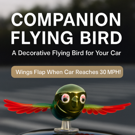 🐦 Dekoracja samochodowa z ptakiem towarzyszącym