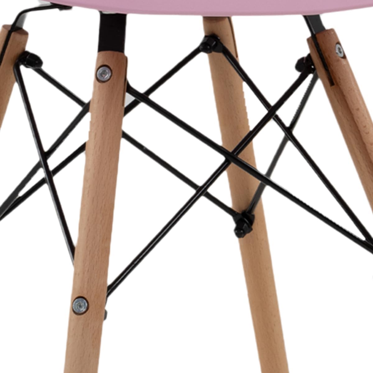 GAON. 4 Sillas Eames Modernas Minimalistas |Ergonómicas Ideales para Comedor Restaurantes y Cocinas (Negro.)