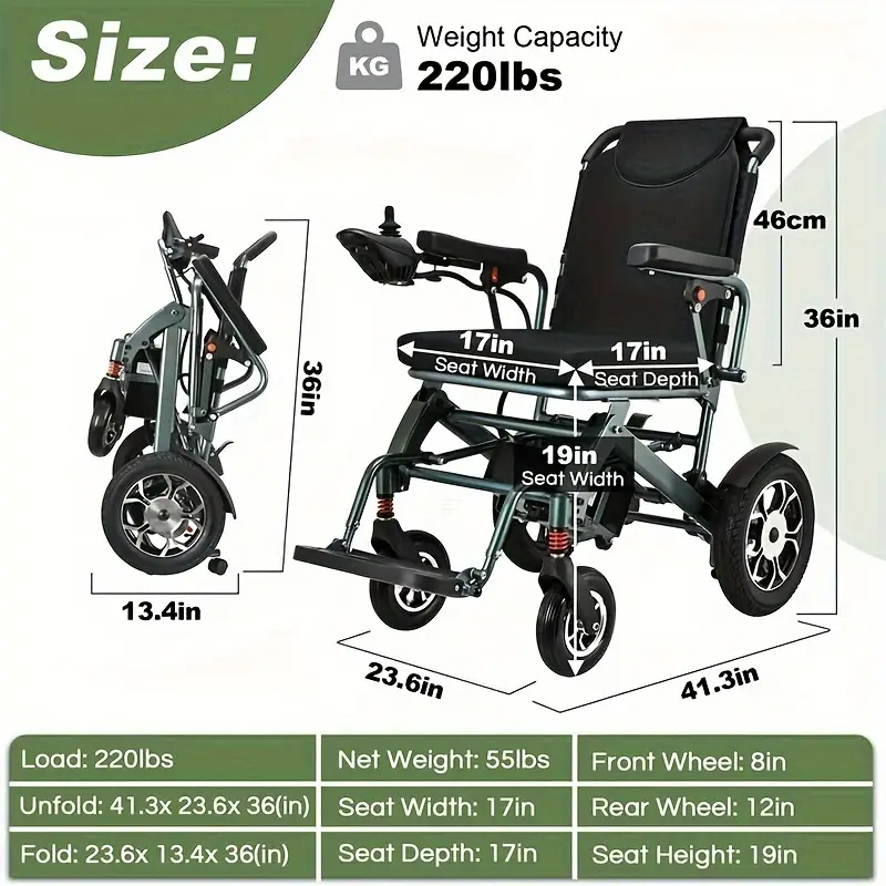 Silla de ruedas eléctrica para adultos, sillas de ruedas eléctricas