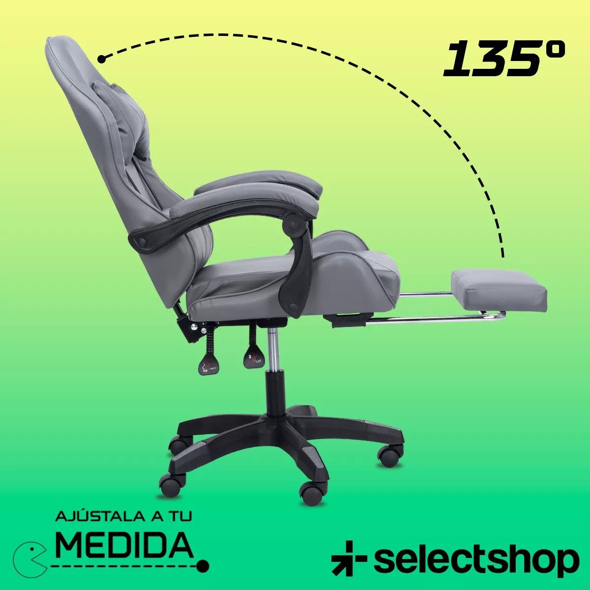 Silla Gamer Reclinable Giratoria Ergonómica Súper Cómoda