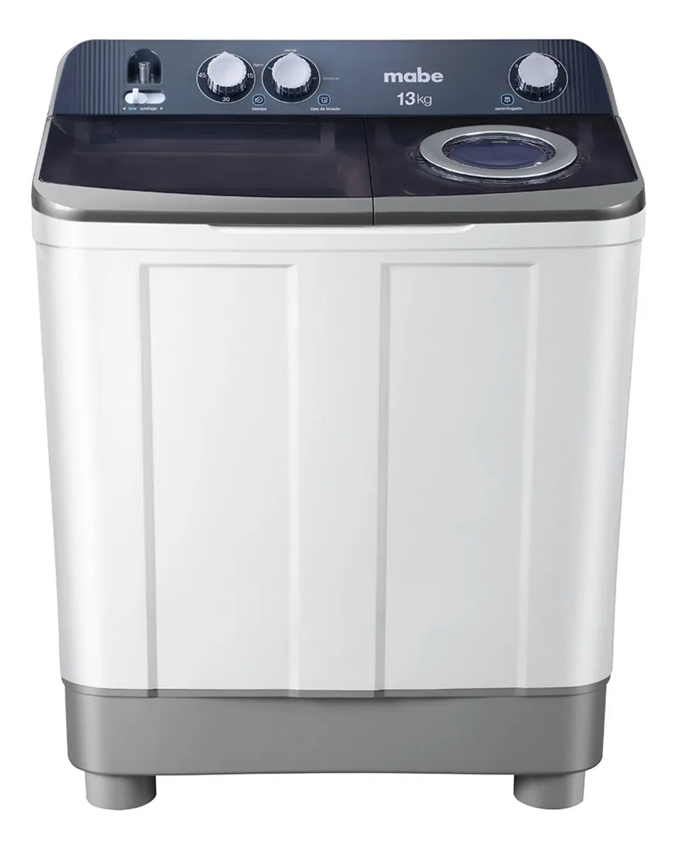 Lavadora Mabe Semi Automatica 13kg Doble Tina Con Bomba