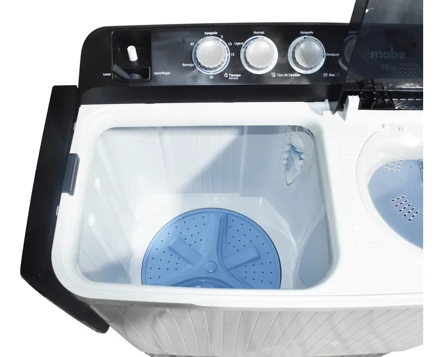 Lavadora Mabe Semi Automatica 13kg Doble Tina Con Bomba