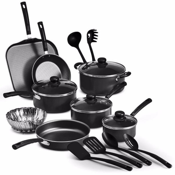 Batería de Cocina Tramontina 18 piezas Primaware Gris