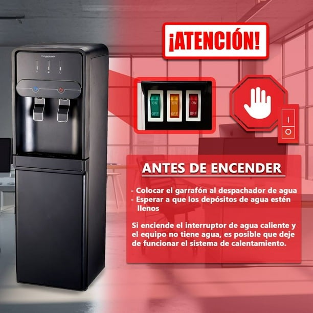 Dispensador Enfriador de Agua con Sistema de Carga Oculta Hypermark Home & Life Solutions Onyxwater HM0051W
