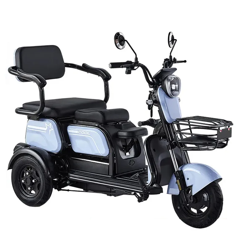 Scooter eléctrico de movilidad de dos plazas y 3 ruedas