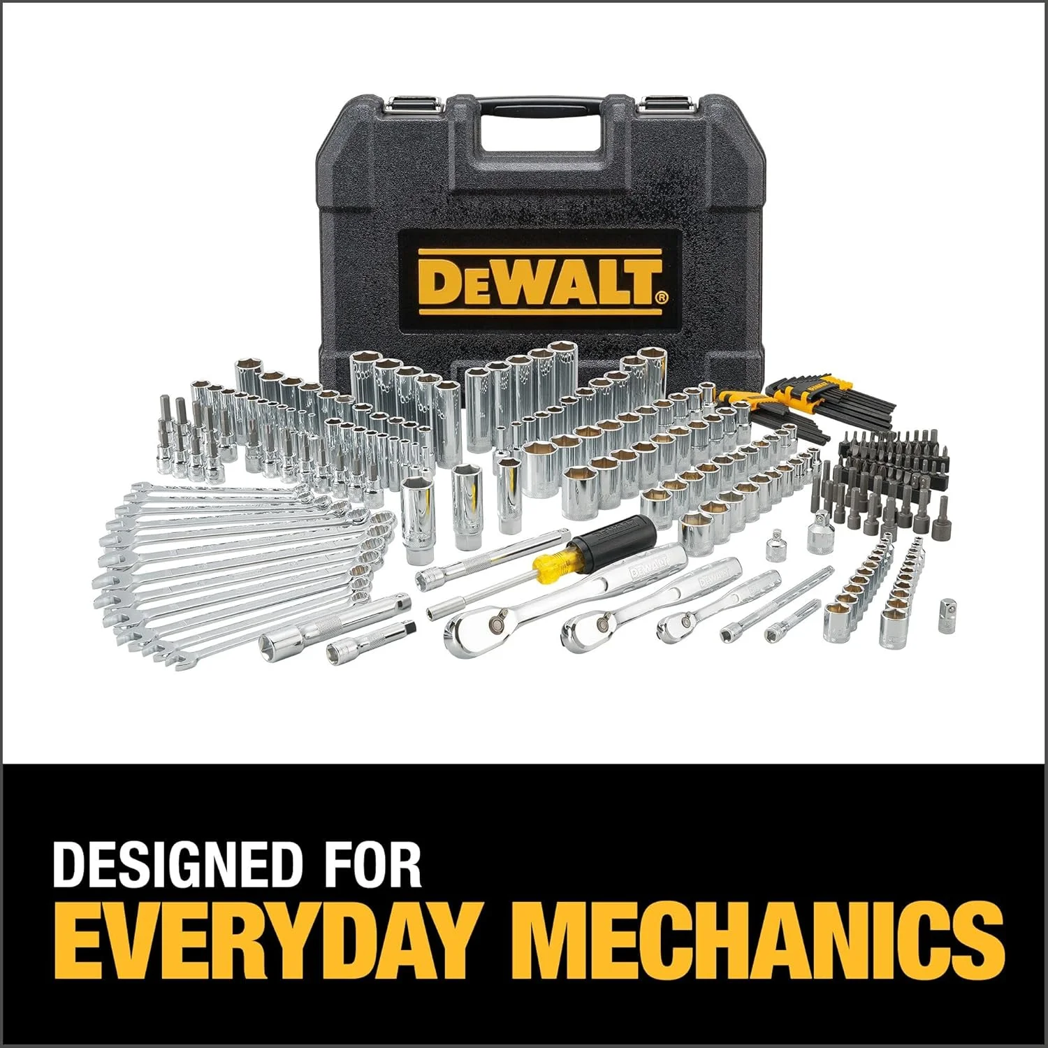 Dewalt Juego de herramientas mecánicas + Kit Taladro Atornillador y Llave de Impacto Inalámbrico 20V MAX* DCK240C2