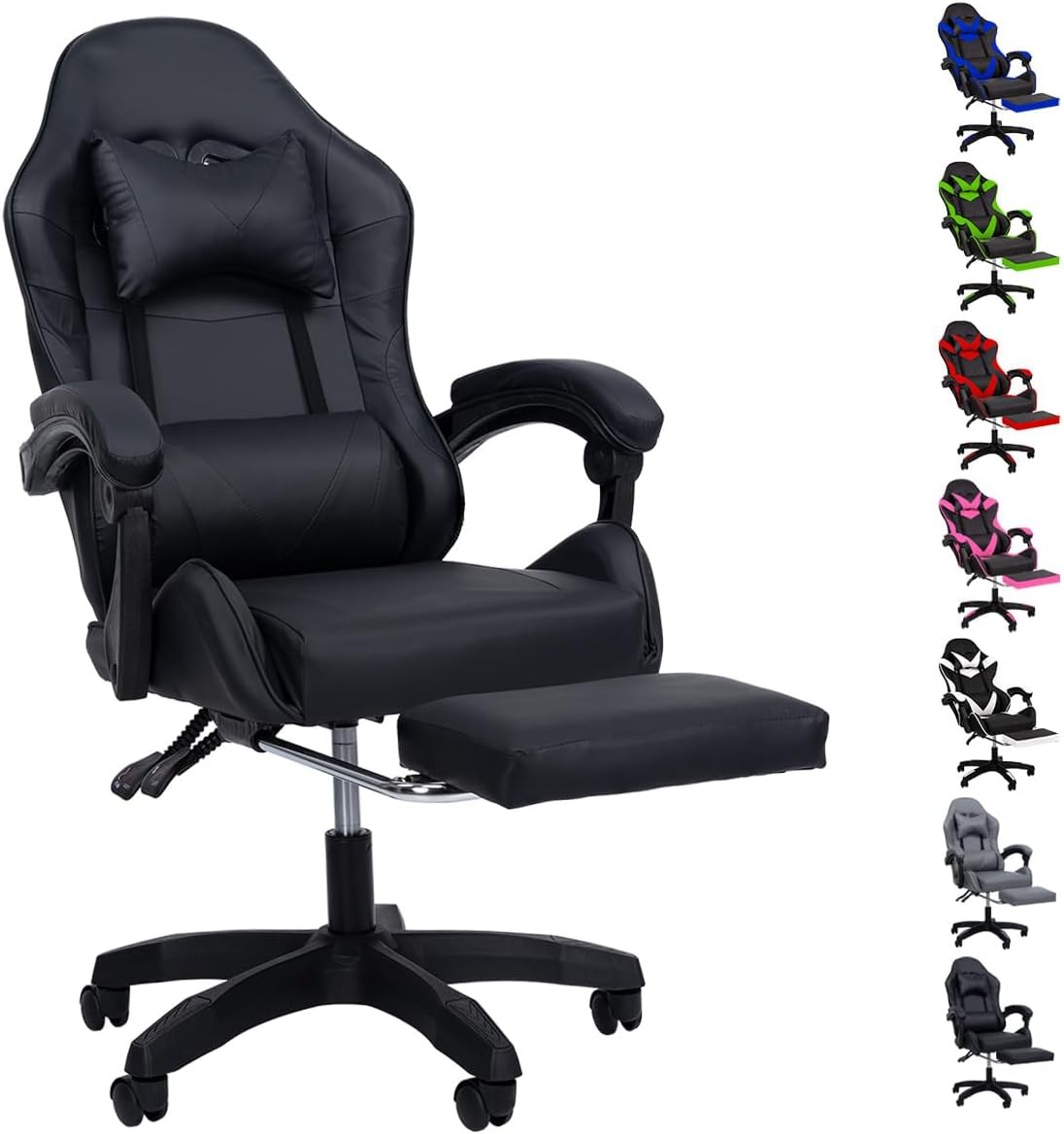 Silla Gamer Reclinable Giratoria Ergonómica Súper Cómoda
