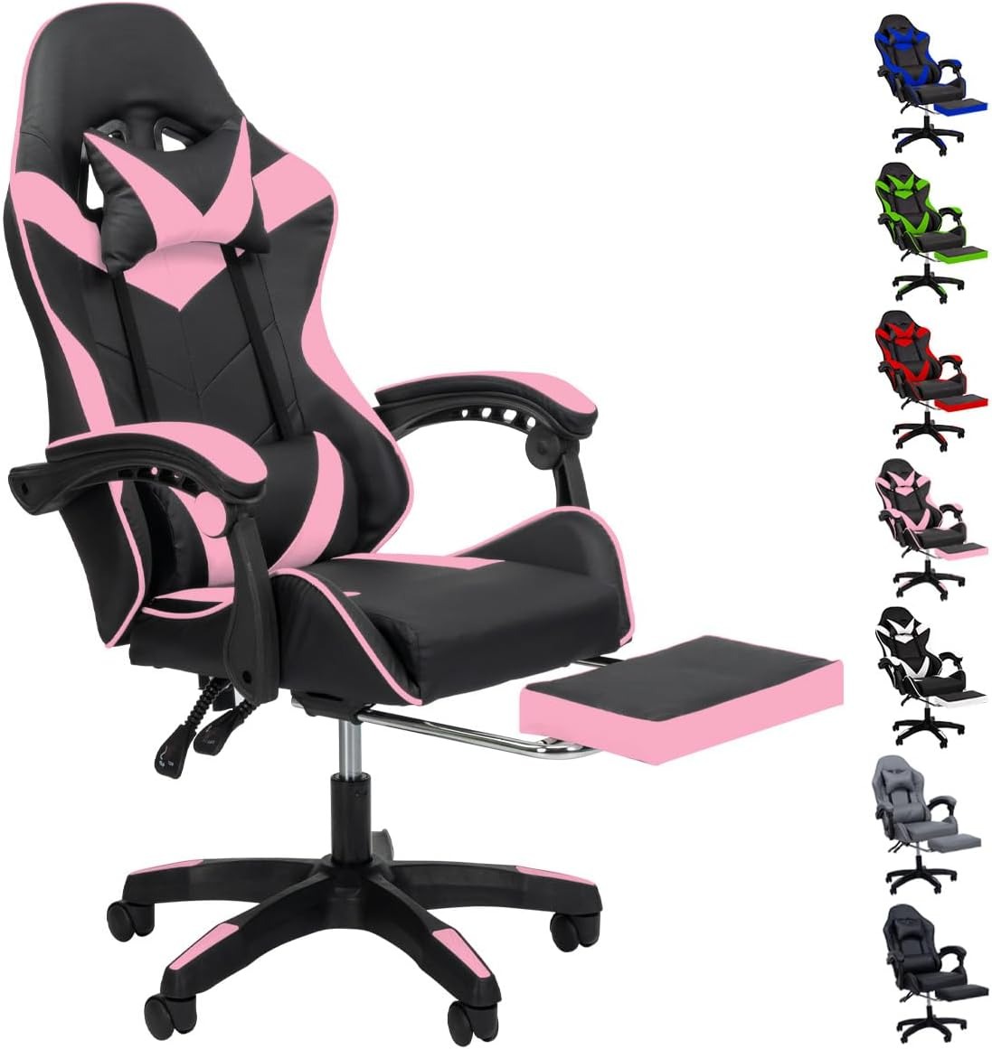 Silla Gamer Reclinable Giratoria Ergonómica Súper Cómoda