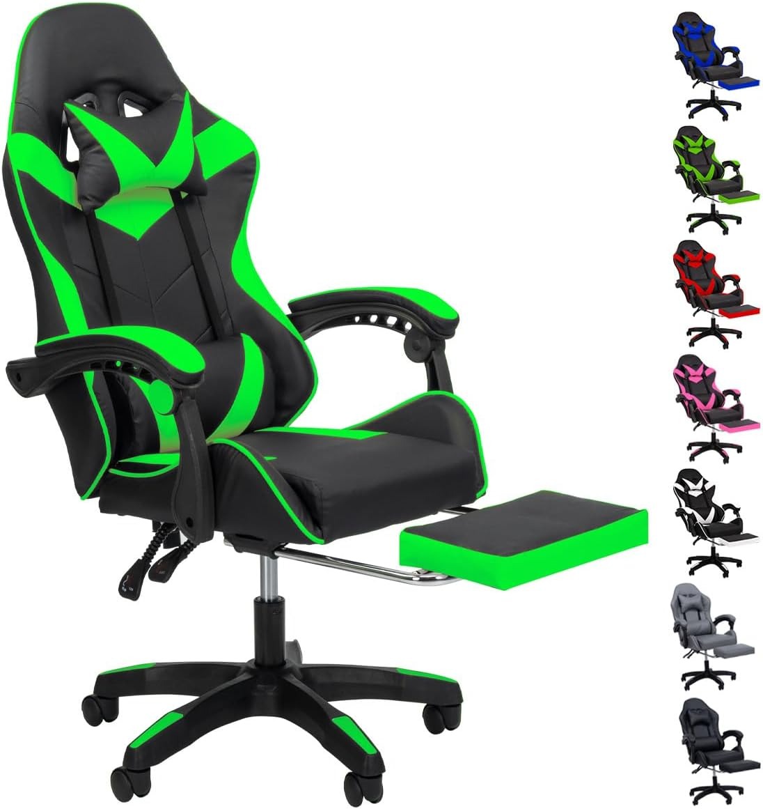Silla Gamer Reclinable Giratoria Ergonómica Súper Cómoda