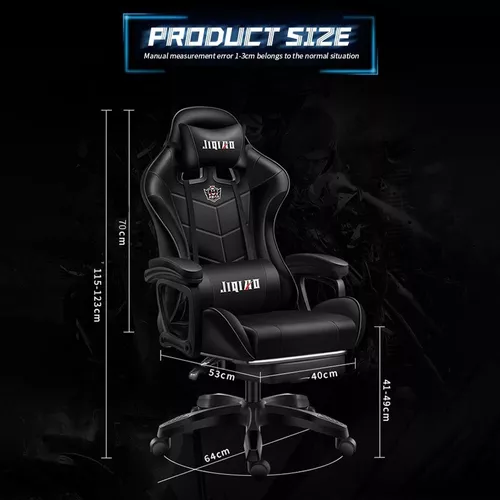 Silla Gamer Ergonómica Con Luces Led Reclinable Masajedor