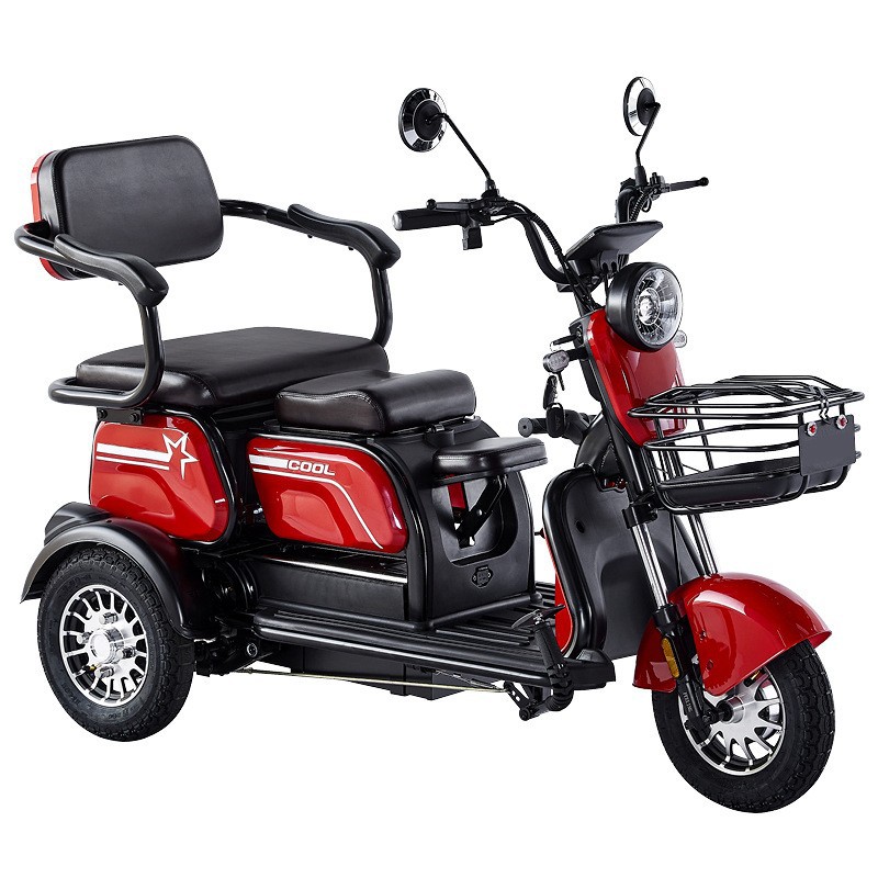 Scooter eléctrico de movilidad de dos plazas y 3 ruedas