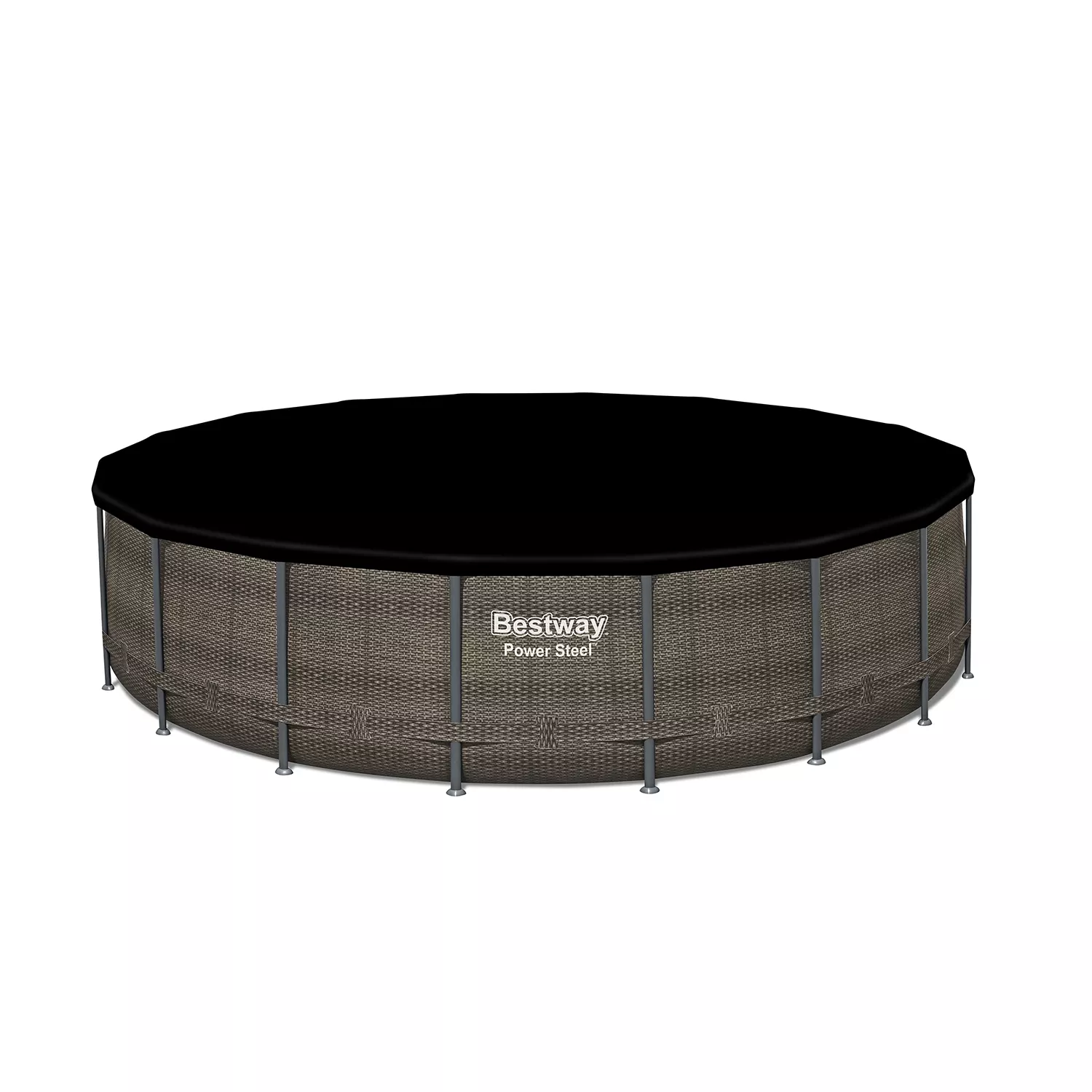 Piscina elevada redonda de acero Bestway Power de 5,5 x 122 cm