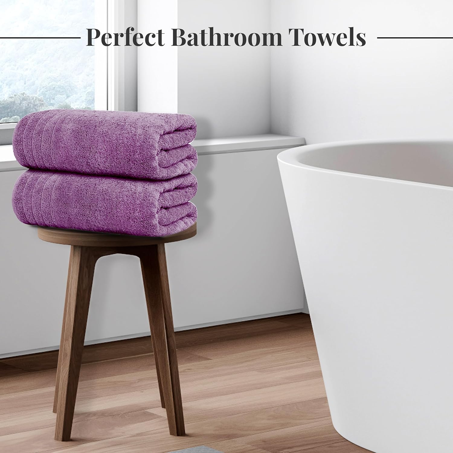 Toallas de baño extragrandes Tens Towels de 76 x 152 cm, 100 % algodón, más grandes y ligeras, de secado rápido, ligeras, súper suaves y absorbentes, perfectas para el baño.