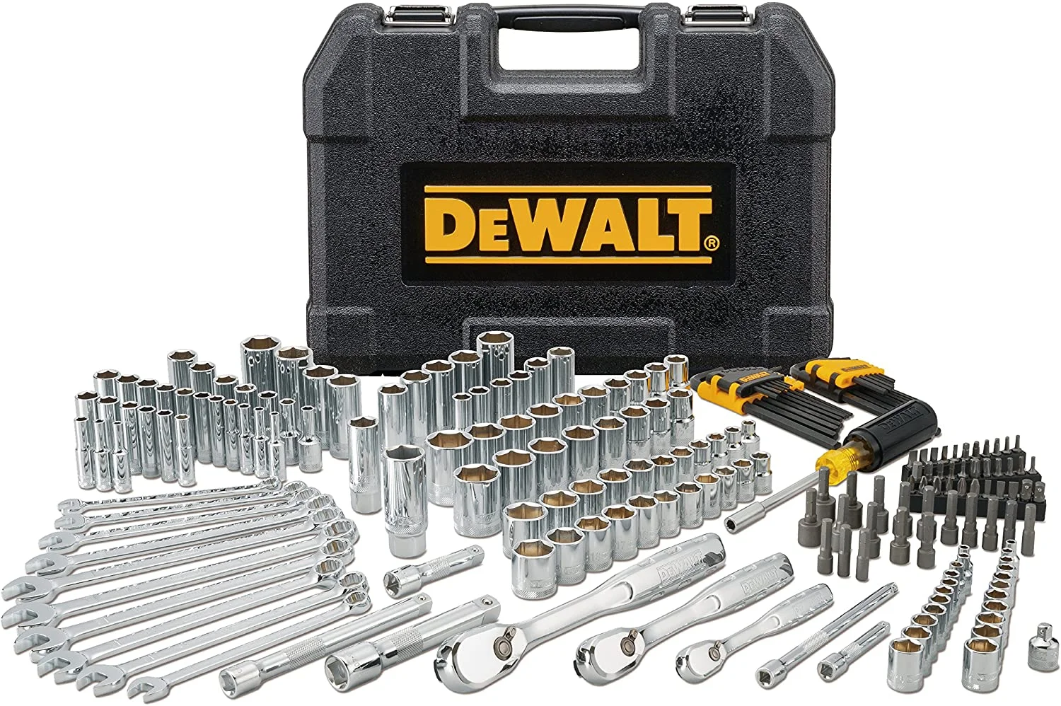 Dewalt Juego de herramientas mecánicas + Kit Taladro Atornillador y Llave de Impacto Inalámbrico 20V MAX* DCK240C2