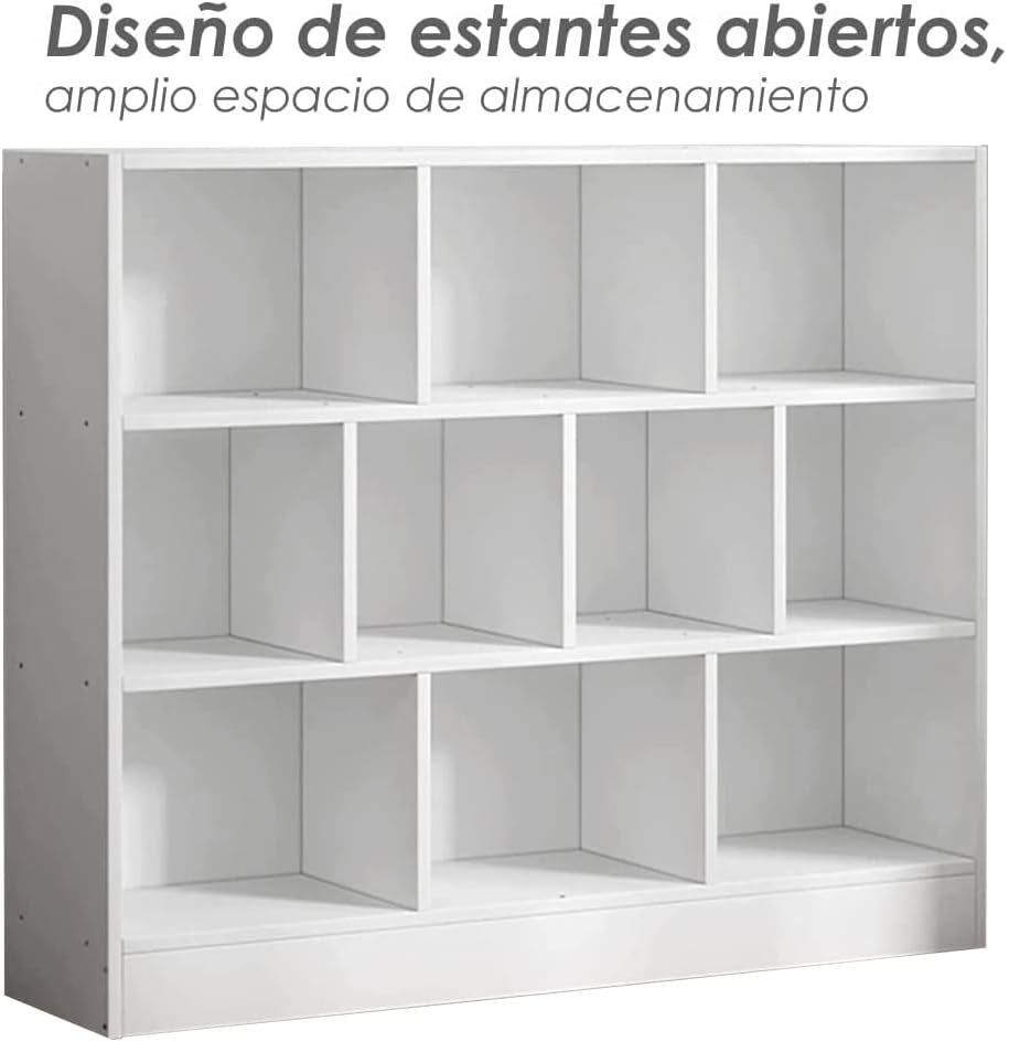 Librero Organizador Minimalista | Mueble con Entrepaños de Madera