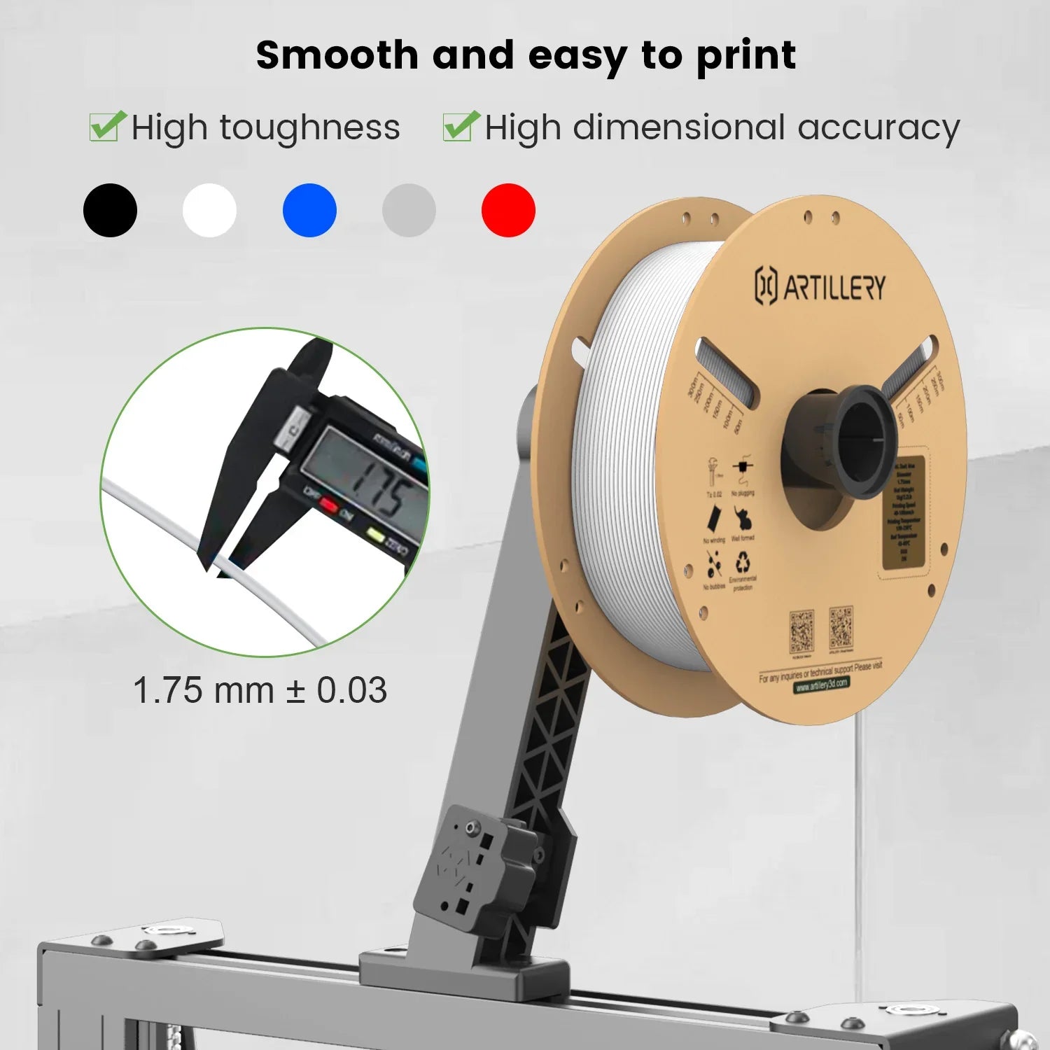 PLA 5-Color Filament Pack