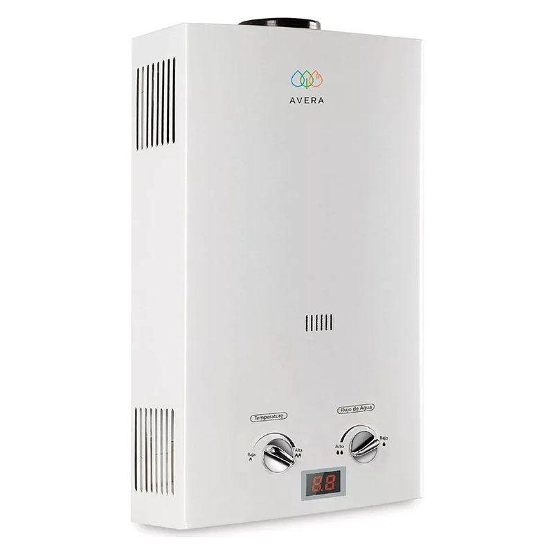 Avera Calentador de agua/ Boiler de paso C6L A gas Blanco GLP