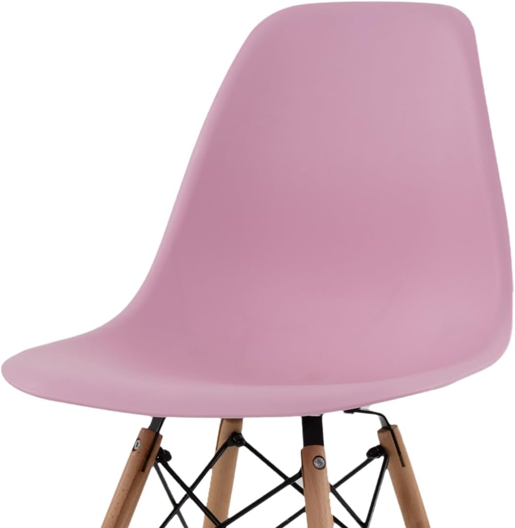 GAON. 4 Sillas Eames Modernas Minimalistas |Ergonómicas Ideales para Comedor Restaurantes y Cocinas (Negro.)