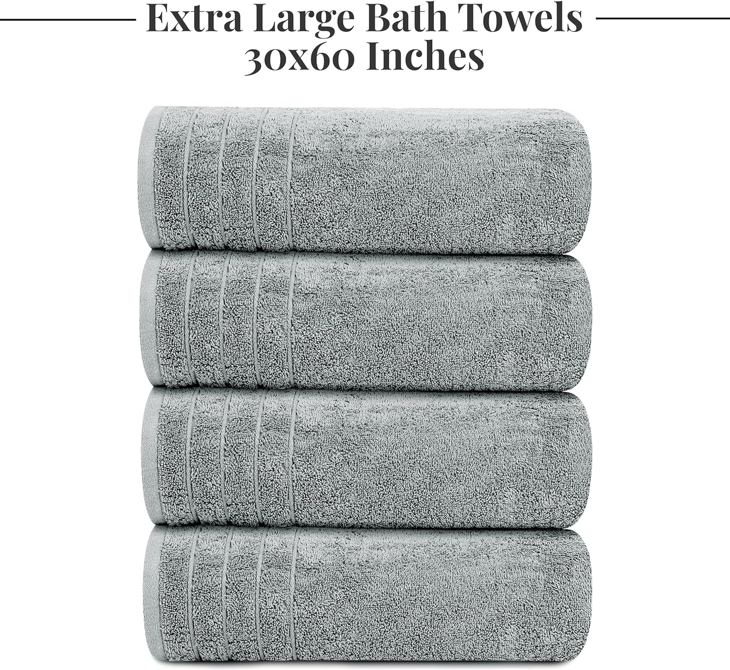 Toallas de baño extragrandes Tens Towels de 76 x 152 cm, 100 % algodón, más grandes y ligeras, de secado rápido, ligeras, súper suaves y absorbentes, perfectas para el baño.
