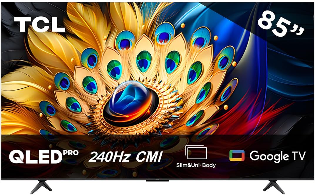 TCL Smart TV Pantalla 55" 55Q650G Google TV QLED Compatible con Alexa