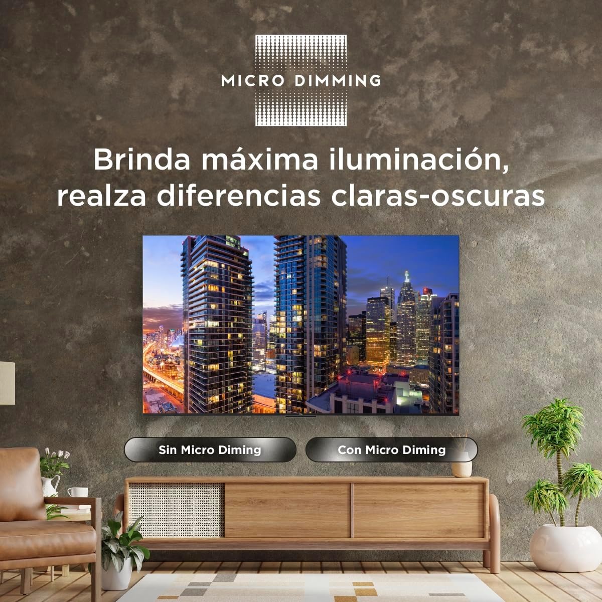TCL Smart TV Pantalla 55" 55Q650G Google TV QLED Compatible con Alexa