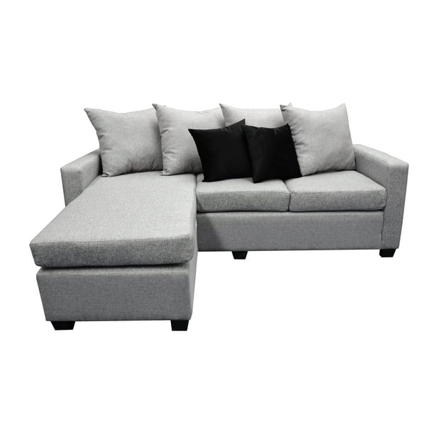 Sala Esquinera EL BAZAR STORE Ares 215x165 cm Lino nacional Gris Oxford