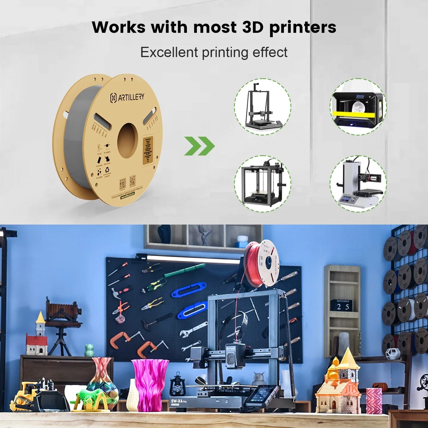 PLA 5-Color Filament Pack