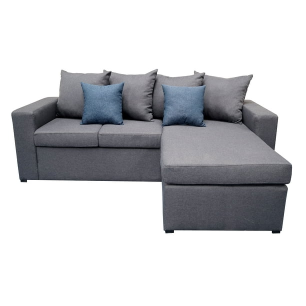 Sala Esquinera EL BAZAR STORE Ares 215x165 cm Lino nacional Gris Oxford