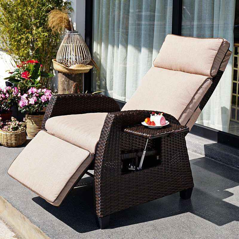 El Sillón Reclinable Impermeable Para Exteriores
