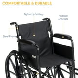 Silla de ruedas Drive Medical Silver Sport 1 con brazos completos y reposapiés abatible y extraíble