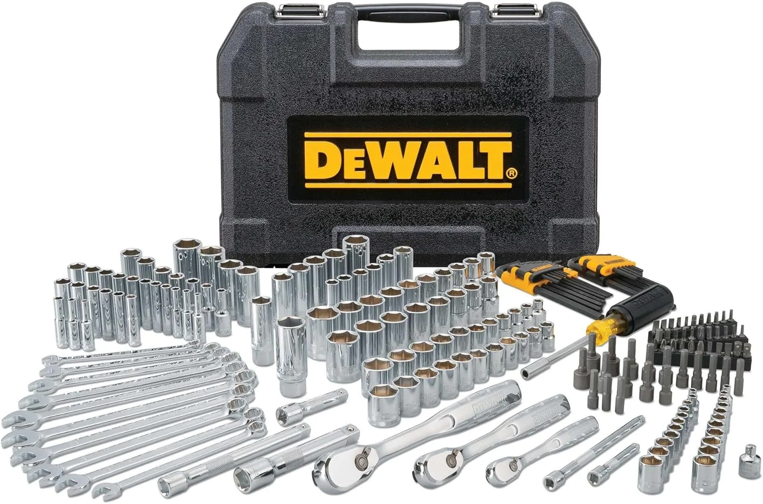 Dewalt Juego de herramientas mecánicas + Kit Taladro Atornillador y Llave de Impacto Inalámbrico 20V MAX* DCK240C2