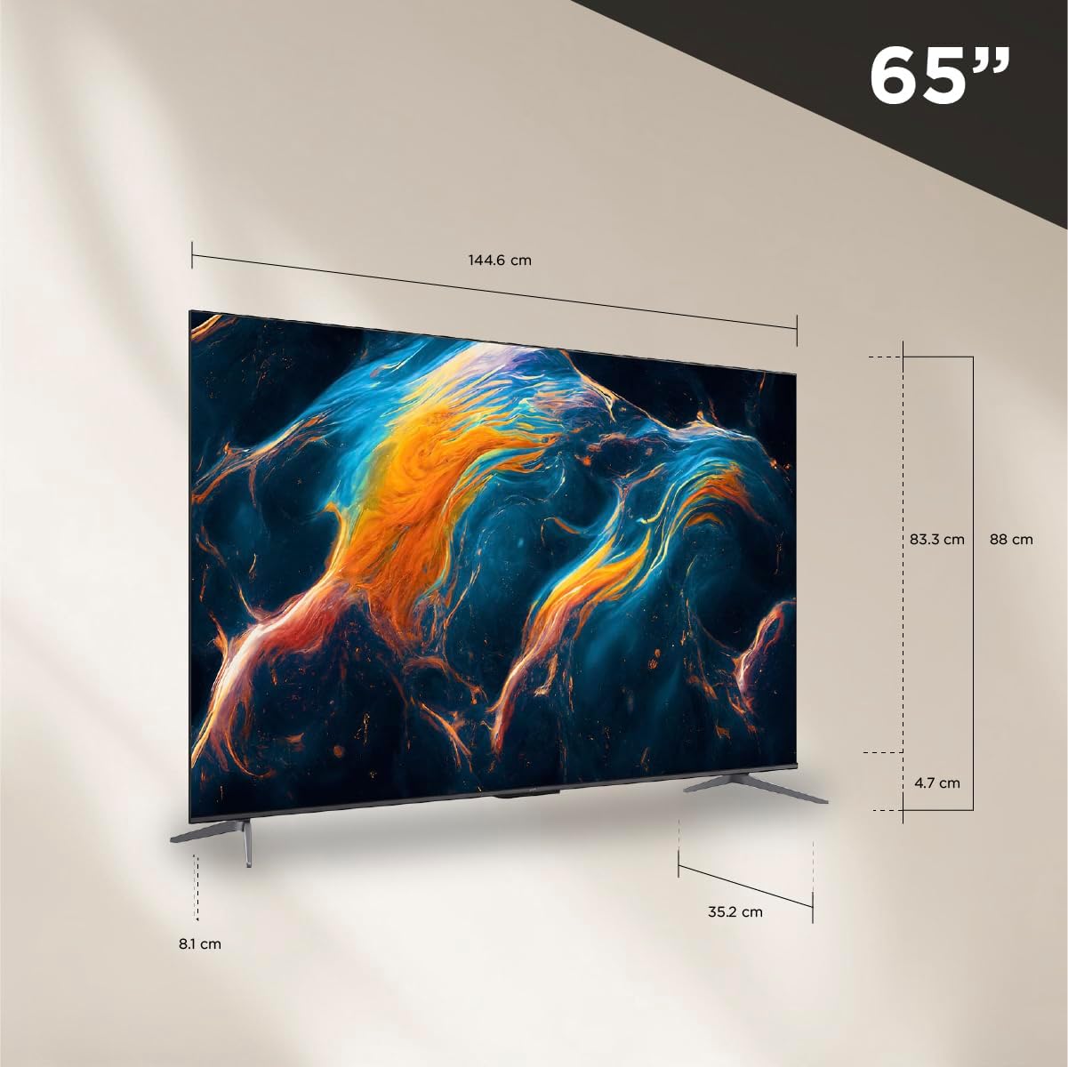 TCL Smart TV Pantalla 55" 55Q650G Google TV QLED Compatible con Alexa