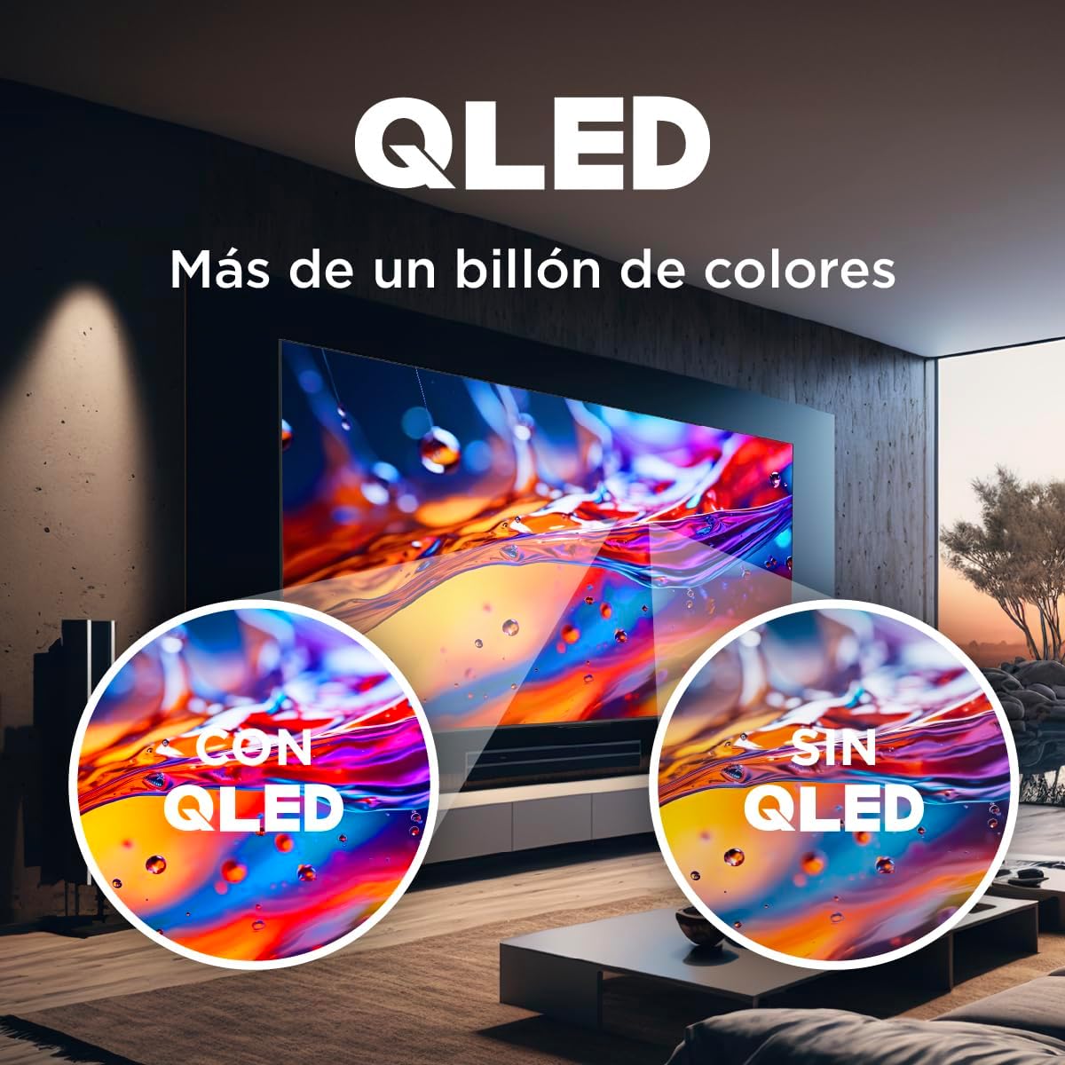 TCL Smart TV Pantalla 55" 55Q650G Google TV QLED Compatible con Alexa