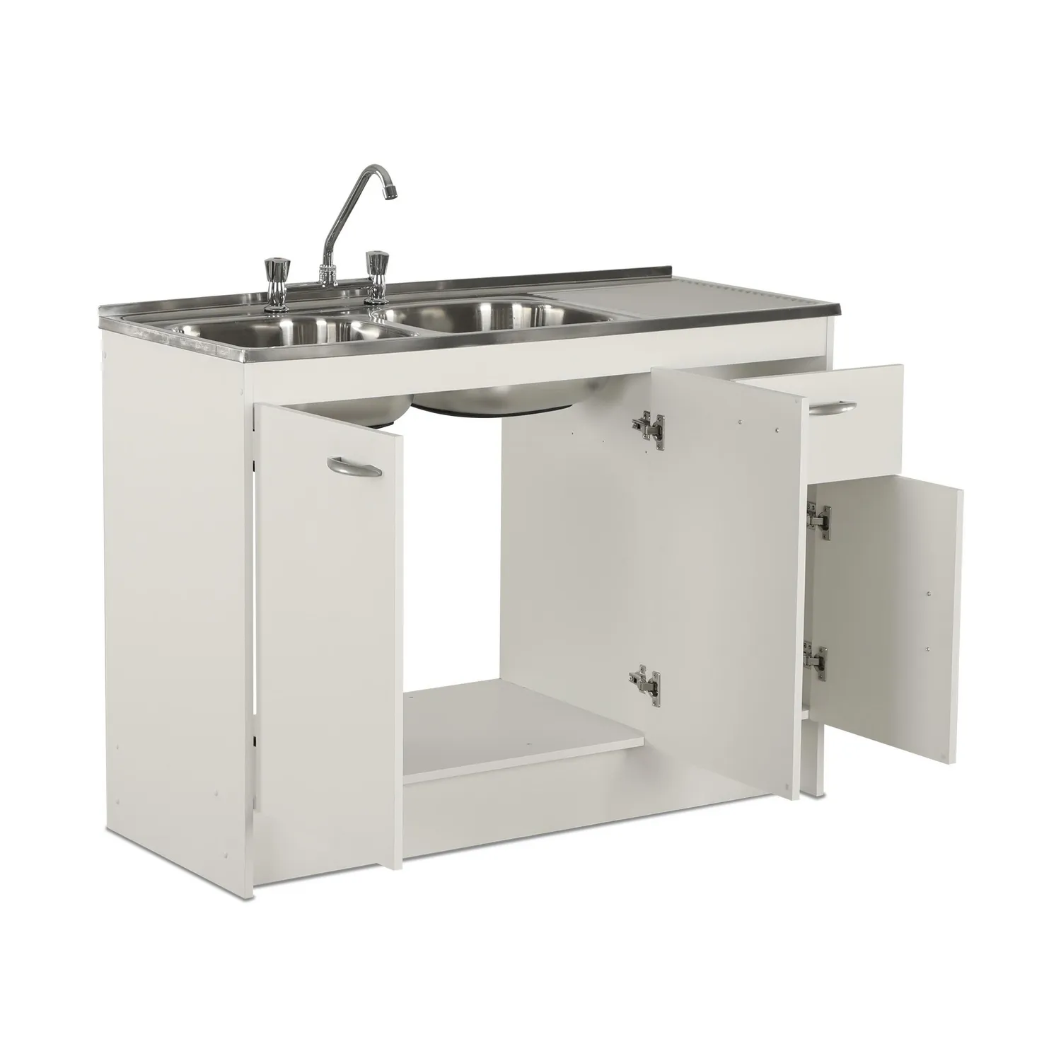 Mueble Cocina con Lavaplato Derecho 120Cm y Grifería