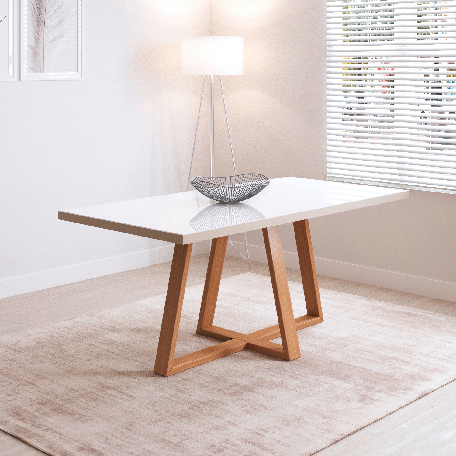 Juego De Comedor Mara 120+4 Sillas Daisy Decocasa