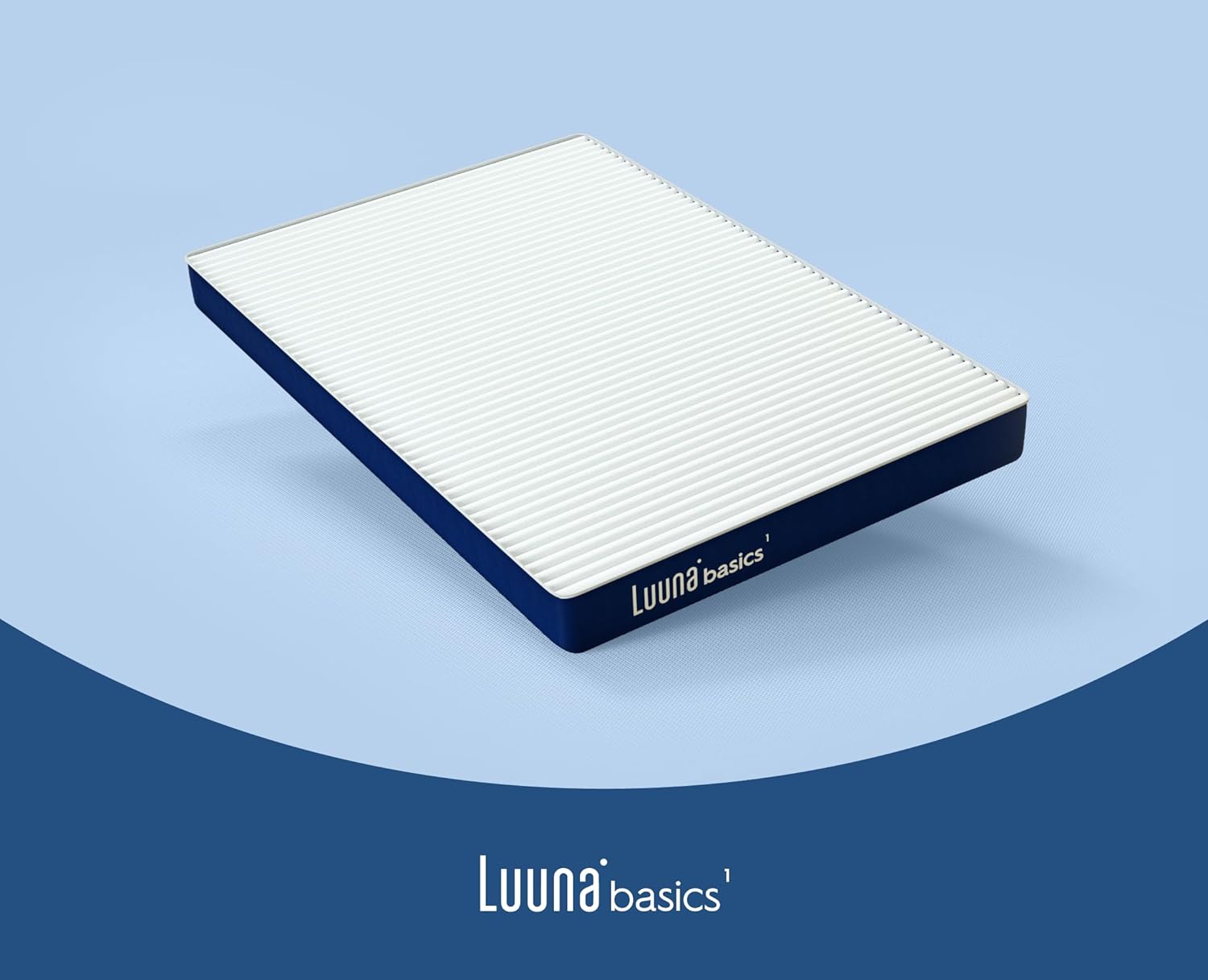 Luuna Colchón Basic 1 Individual, Espuma Memory Foam de Alta Densidad, Frescura y Confort, Colchón en Caja, Hecho en México, 50 Noches de Prueba y 5 Años de Garantía