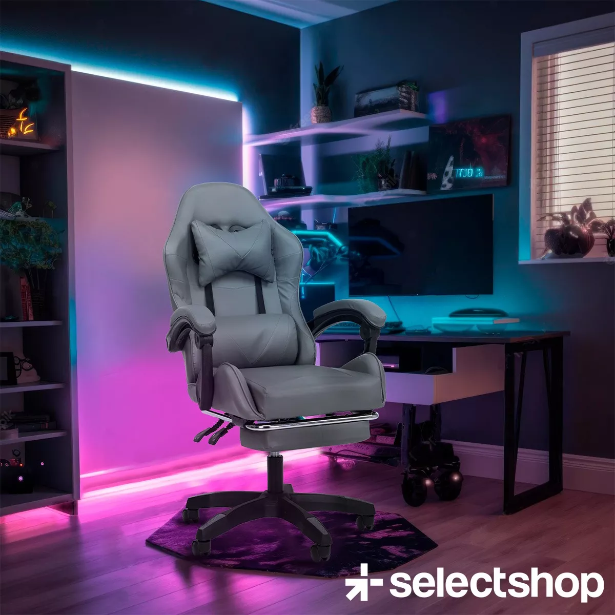 Silla Gamer Reclinable Giratoria Ergonómica Súper Cómoda