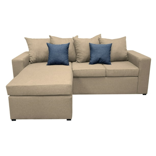 Sala Esquinera EL BAZAR STORE Ares 215x165 cm Lino nacional Gris Oxford