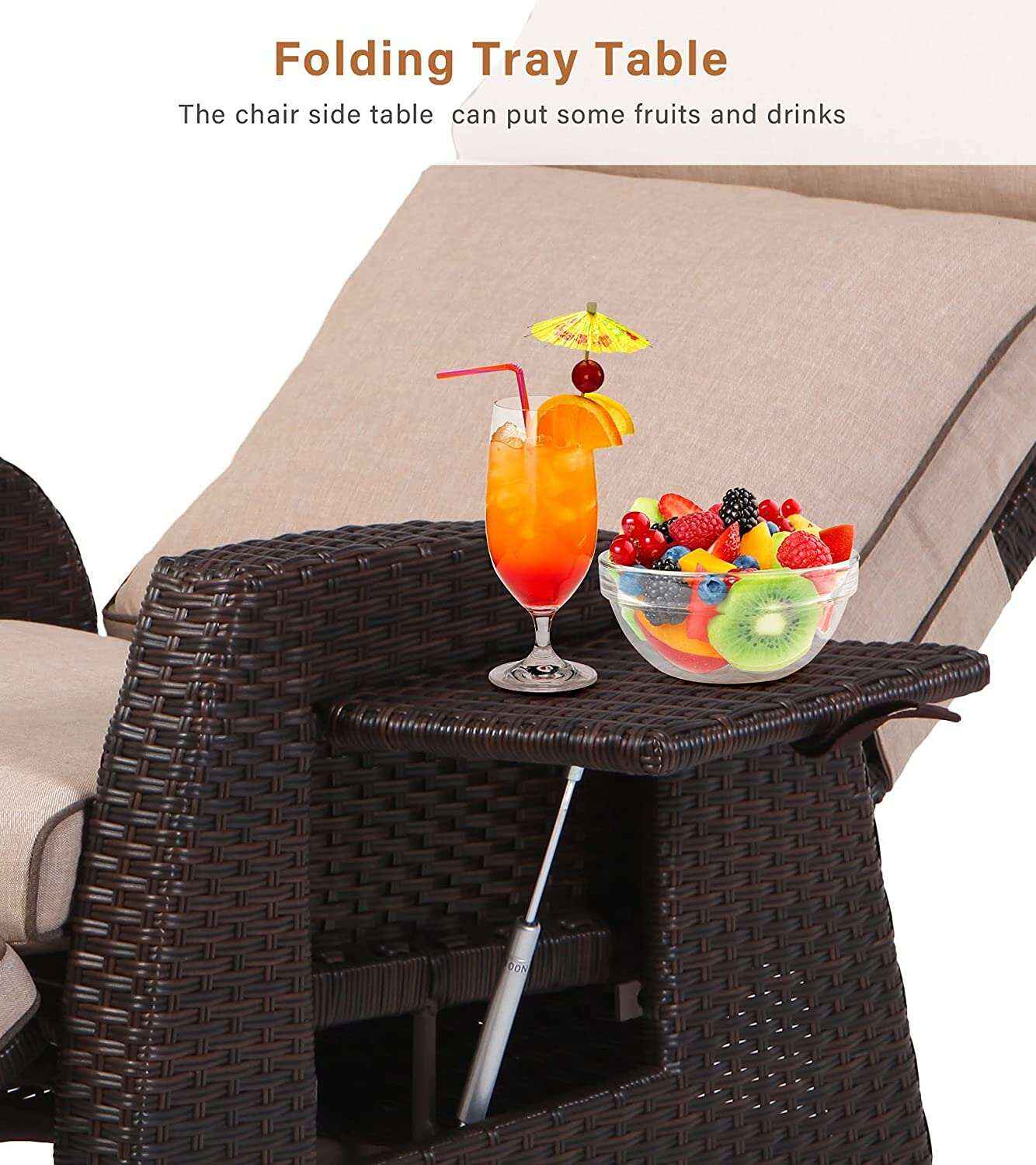 El Sillón Reclinable Impermeable Para Exteriores