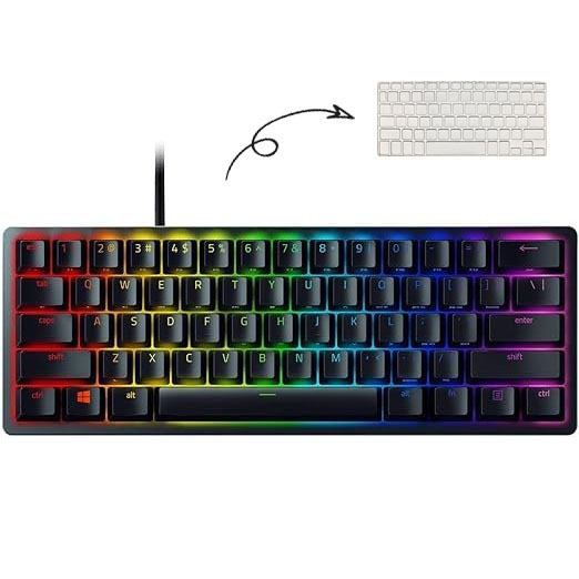 Razer Huntsman Mini 60% Teclado Gaming Teclado Negro clásico (Reacondicionado)