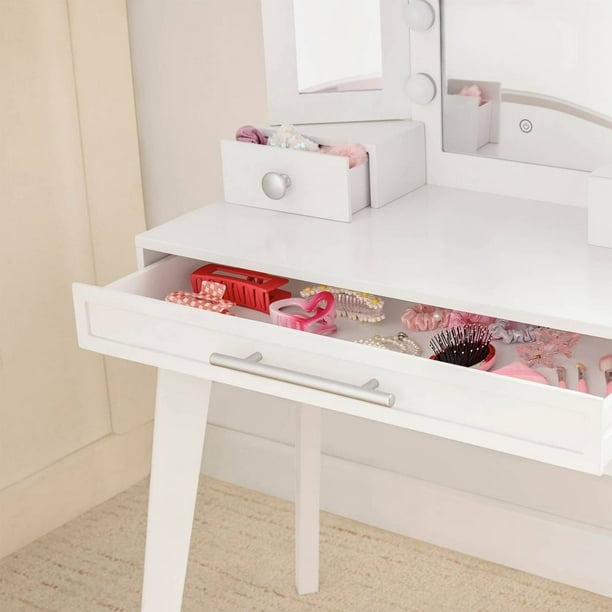 Tocador Infantil Blanco con Luces