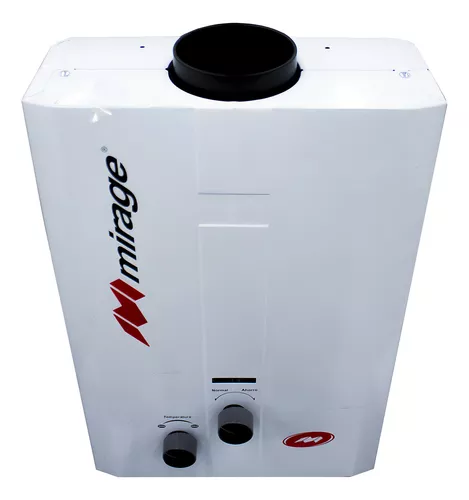 Calentador de agua a gas GN Mirage Flux 6L blanco