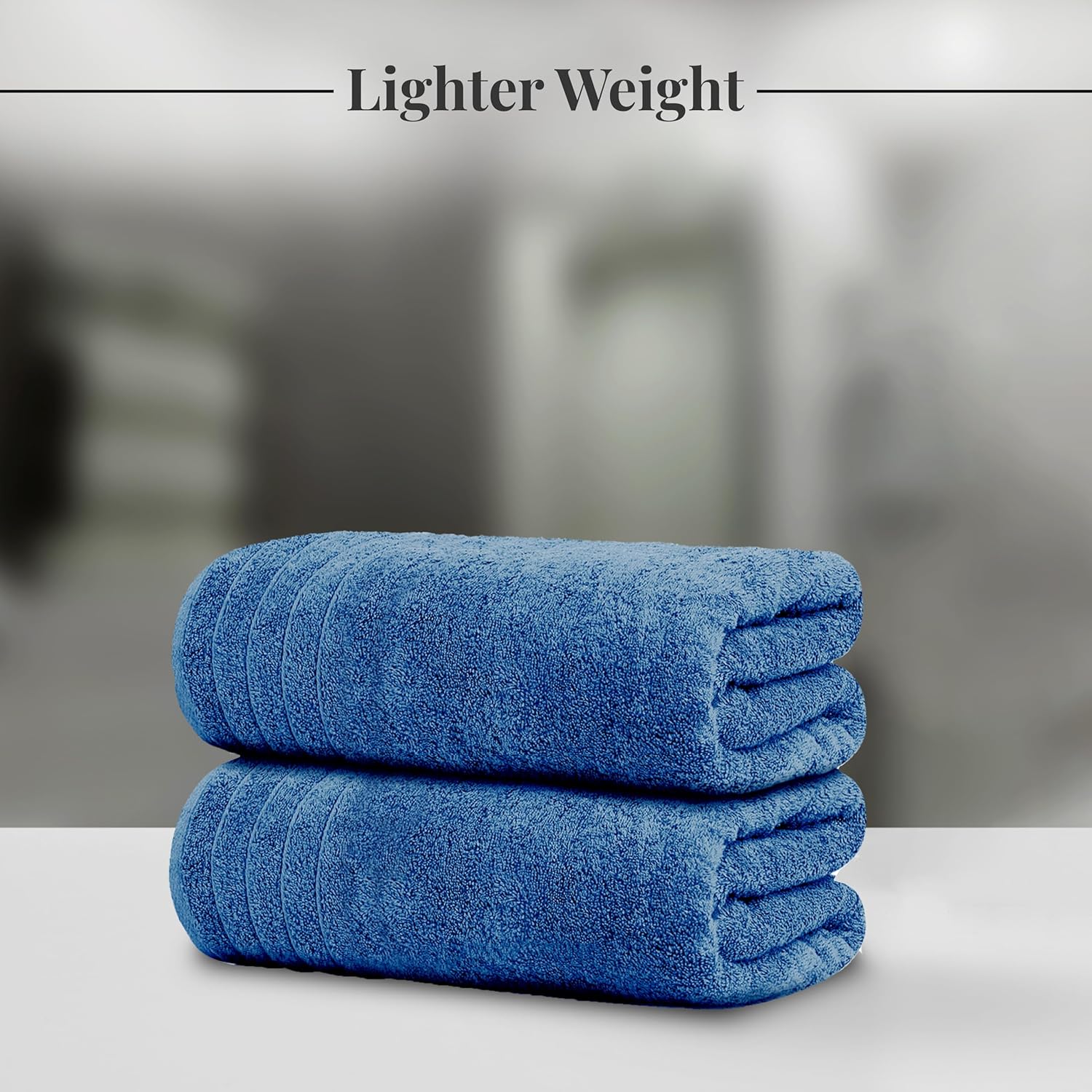Toallas de baño extragrandes Tens Towels de 76 x 152 cm, 100 % algodón, más grandes y ligeras, de secado rápido, ligeras, súper suaves y absorbentes, perfectas para el baño.
